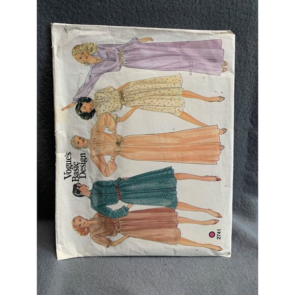 Vogue Misses Dress Sewing Pattern Sz 10 2741 - Picture 3 of 3